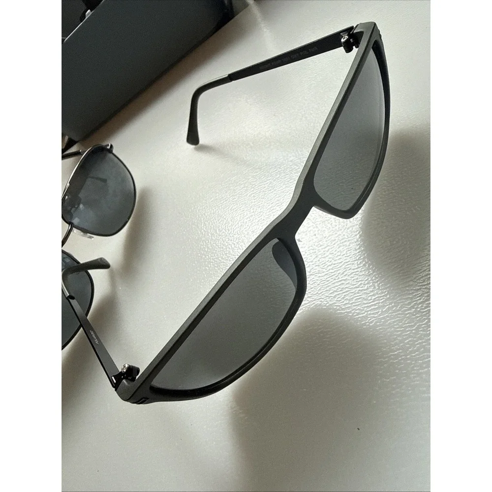 Limited lot 3 pair Authentic Foster Grant Mens polarized black frame sunglasses
